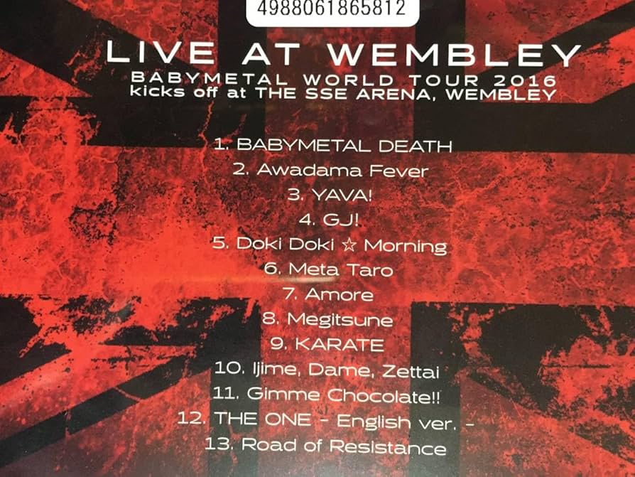 Amazon.co.jp: ベビーメタル BABYMEAL LIVE AT WEMBLEY 全13曲